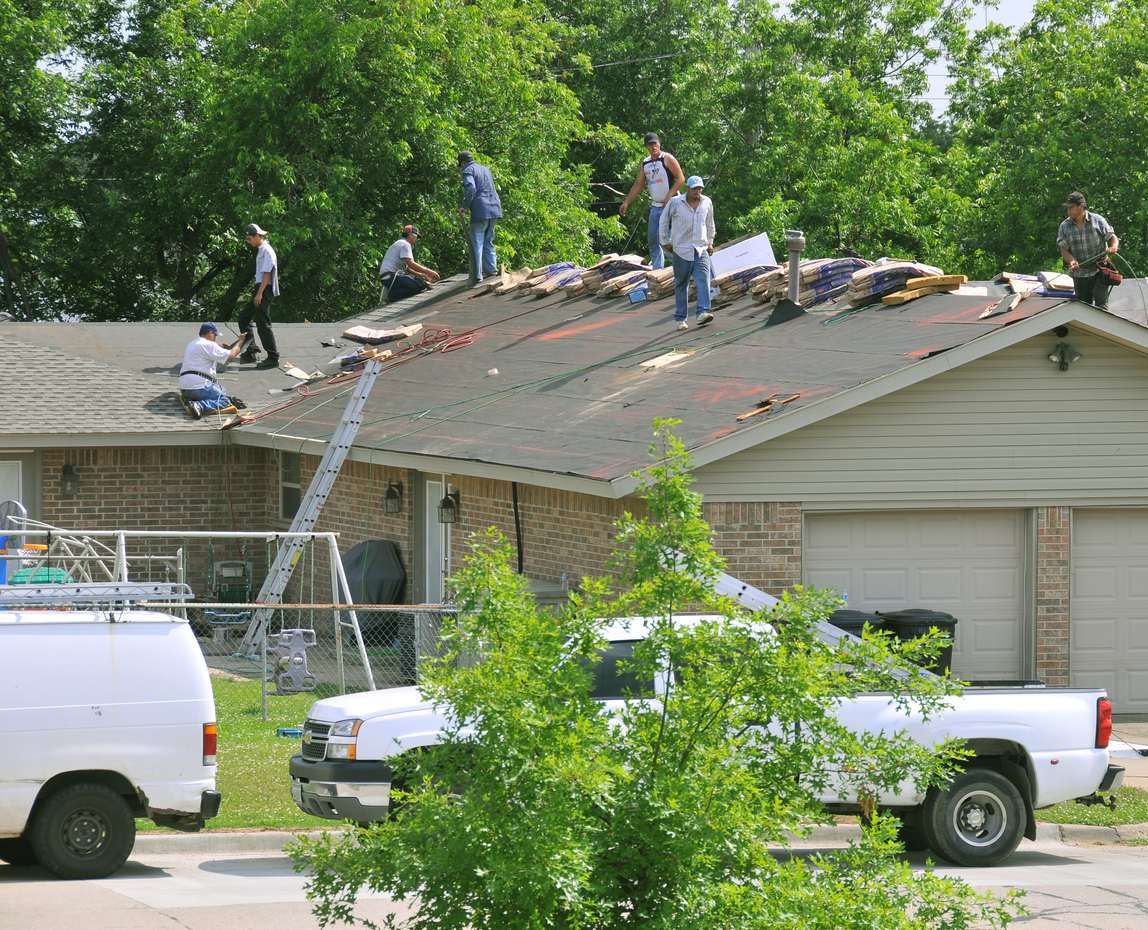 Roof work in Cypress, TX (illustrative)